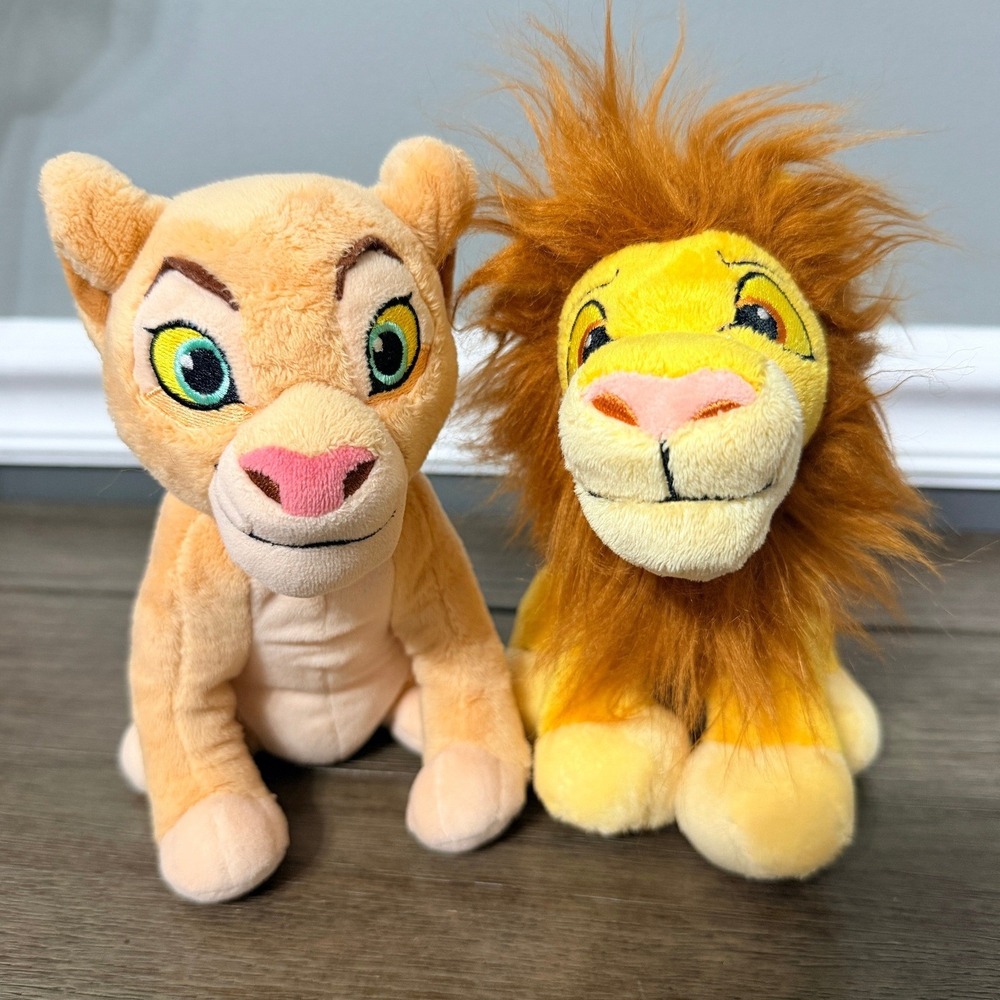 Disney‎ The Lion King Simba and Nala Plush Set Stuffed Animal Toys